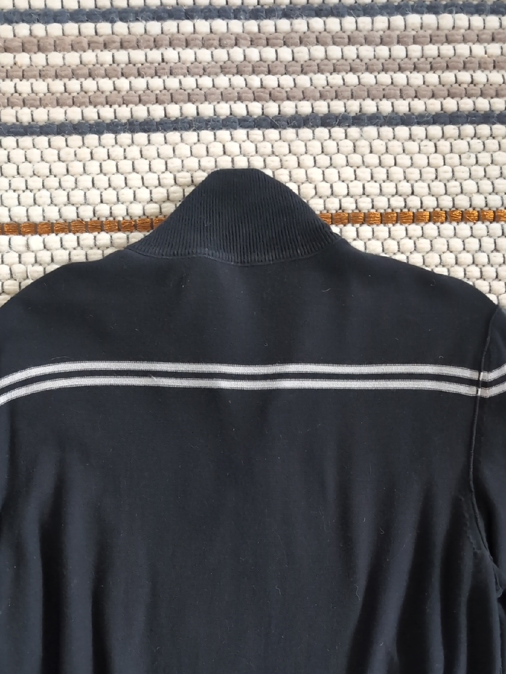 Men's Banana Republic Black Sweater with White Stripe - Picture 3 of 3